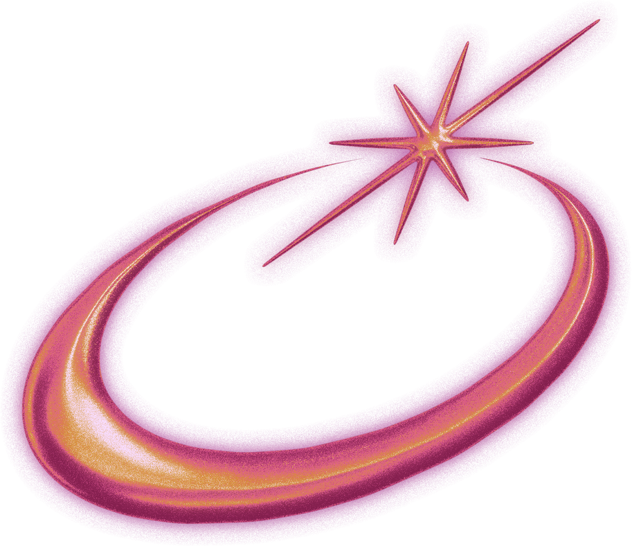 Gradient Chrome Starry Element
